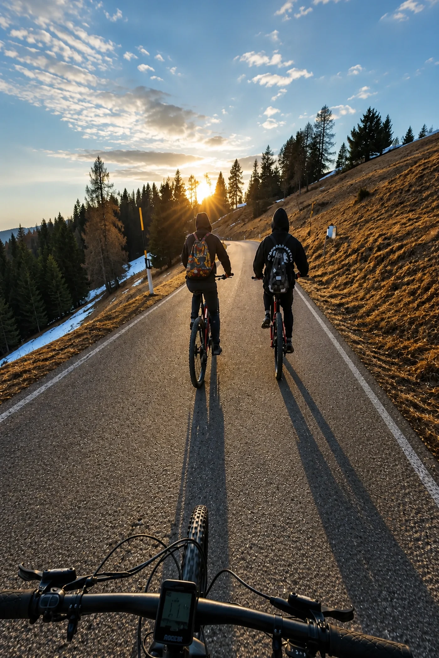 Cycling route in Tesino