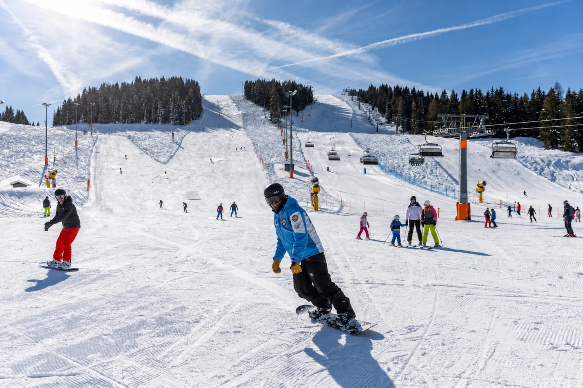Skiing and Snowboarding at Passo Brocon